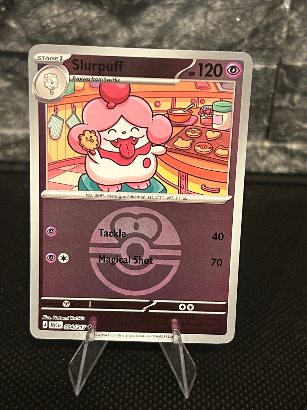 Pokemon Slurpuff 094/217 Reverse Holo Rare from‎ Ascended Heroes Set M/NM